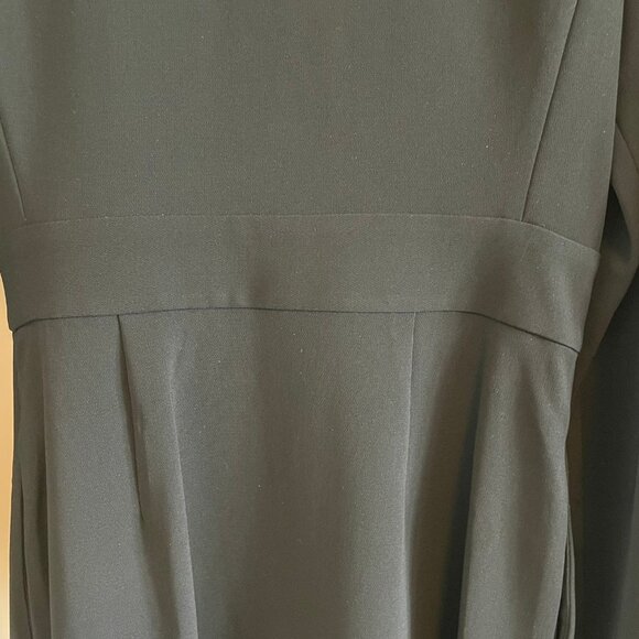 Diane Von Furstenberg Classic LS Triacetate Blend Midi Wrap Dress Blk Sz 8 NWT - Picture 10 of 16